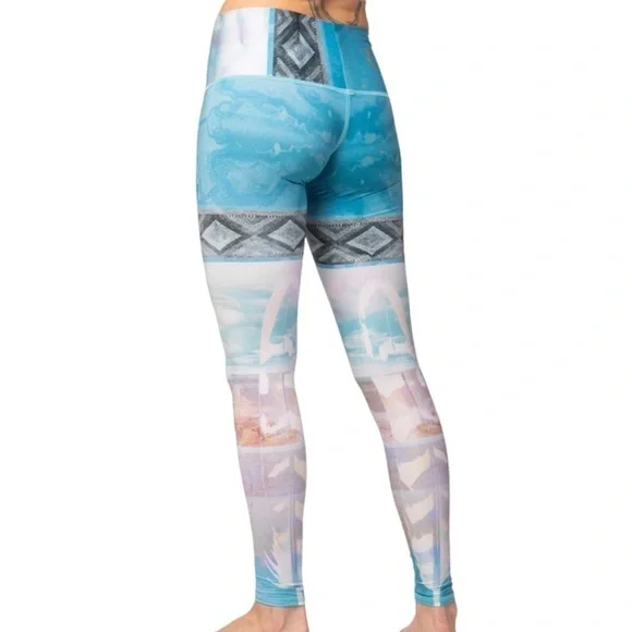 Teeki Tarot Magick Hot Pant Feather Leggings XS - Picture 9 of 15